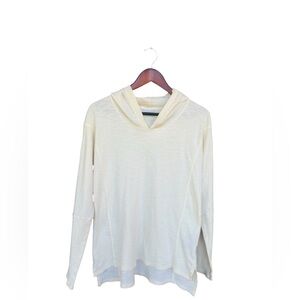 Columbia Women’s Cream Long Sleeve Lightweight Hoodie Blouse Small Outdoors